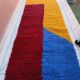 Handmade traditional pure wool carpet for the hallway, size 75x300 cm.