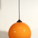 Vintage opaline orange pendant lamp Space Age
