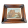 Landscape painting with bridge and figure