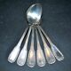 Antique teaspoons in silver metal Goldsmith Boulenger
