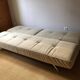 Cinna Smala 4 seater convertible sofa in beige alcantara