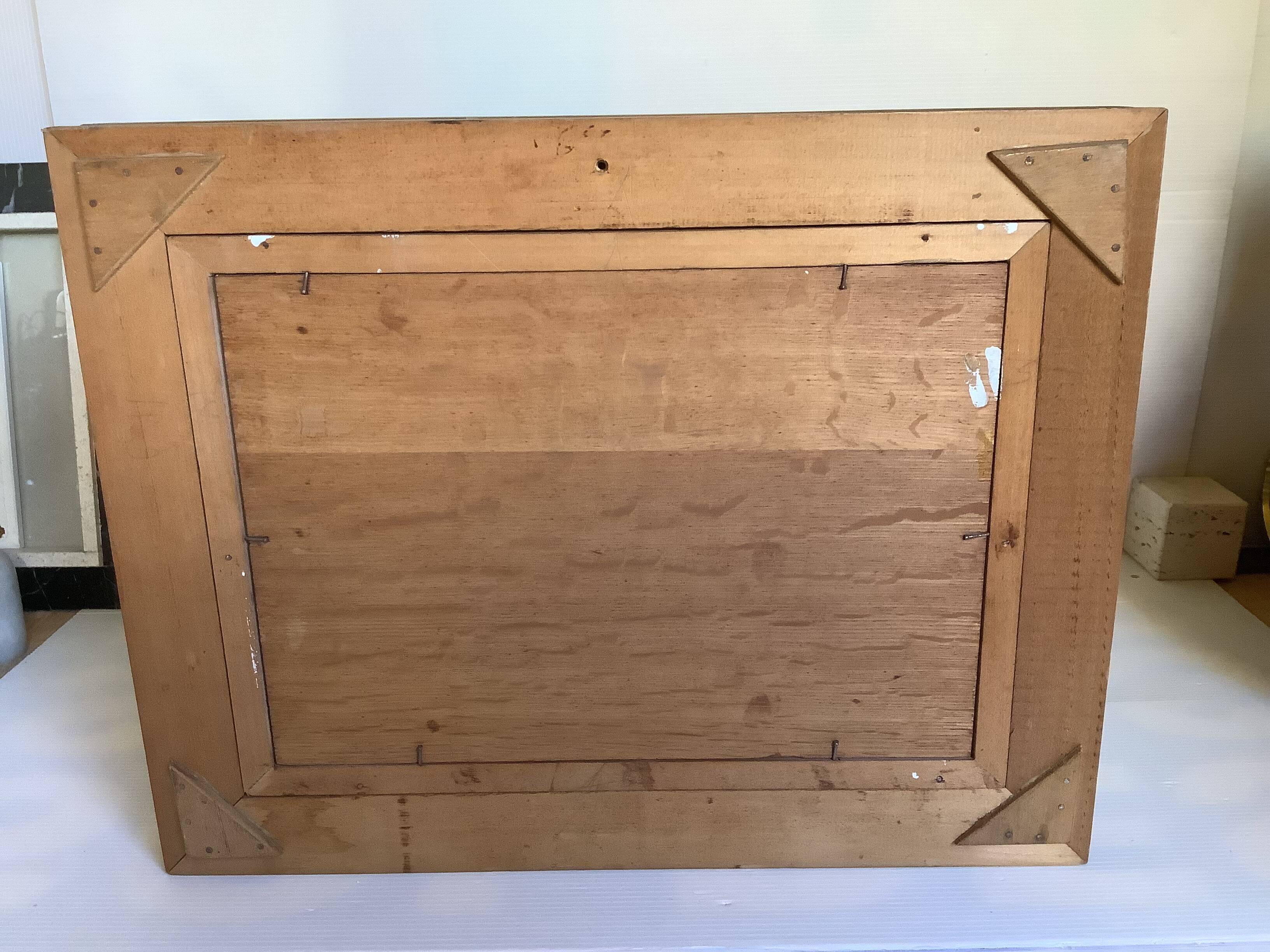 Still life painting oil on panel signed