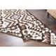 Vintage Turkish Oushak Handmade Wool Cotton White Runner Rug 100x334