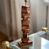 Vintage wooden domino game