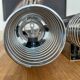 Pair of vintage wall lamps "Spring", chromed metal, France 1970