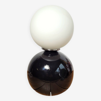 Vintage 1980 globe ball table lamp