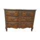 Three walnut drawers chest