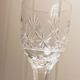 Verre à vin en cristal transparent XL Saint Louis avec une tige taillée, France, années 1930.