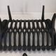 Old cast iron log holder andiron fireplace cornucopia pine cone