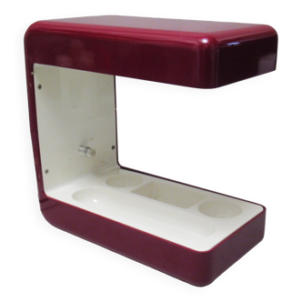 Isos burgundy lamp Giotto Stoppino Tronconi 1972