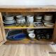 Buffet, very old, made of patinated solid wood - 19th century / early 20th century