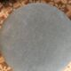 Pouf en velours bleu avec  franges