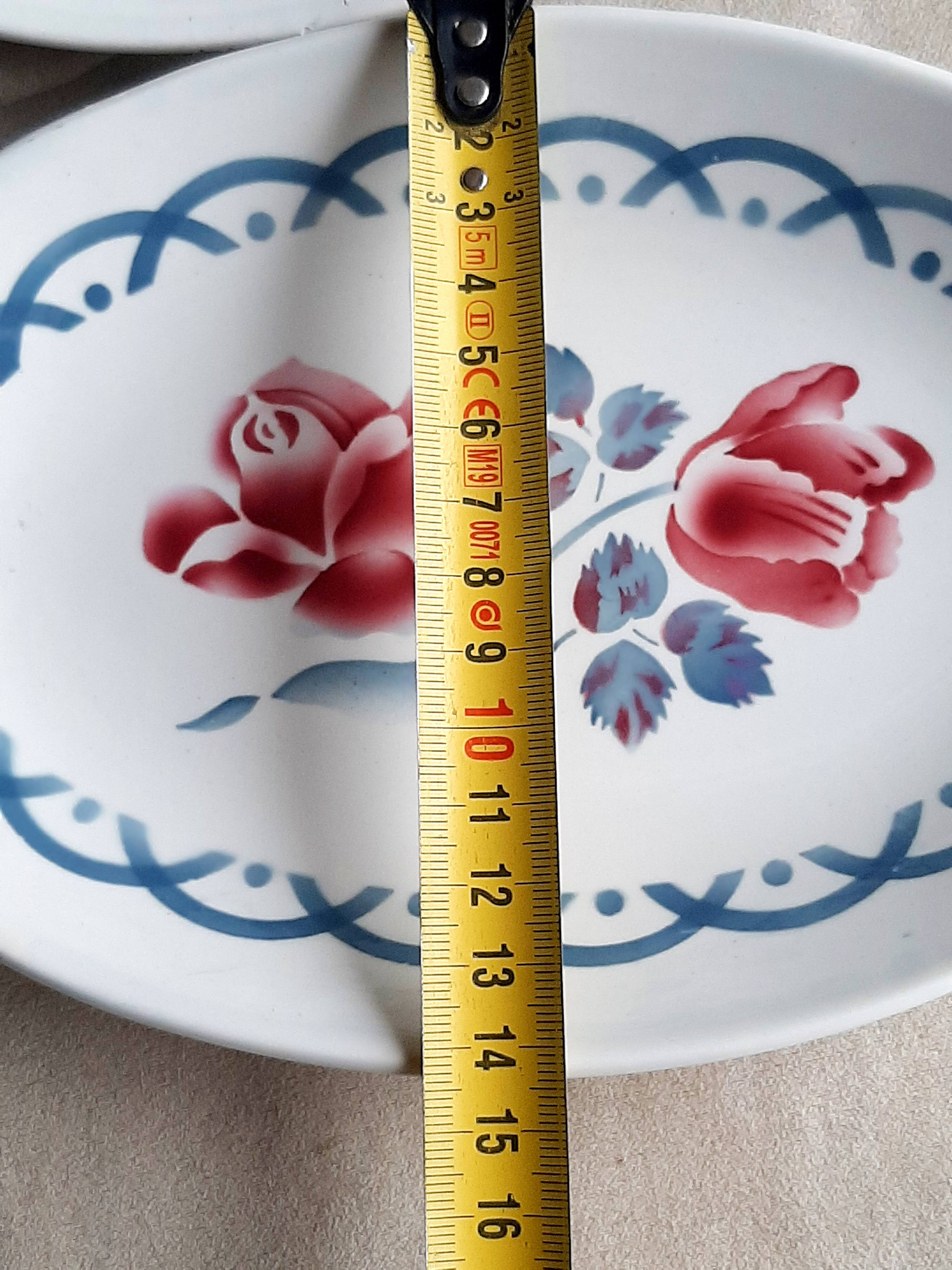 Earthenware dishes from Digoin Sarreguemines Cannes model