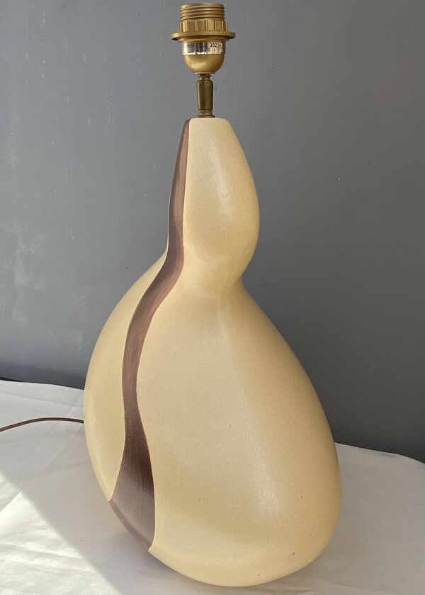 Pied de lampe en céramique Drimmer années 80