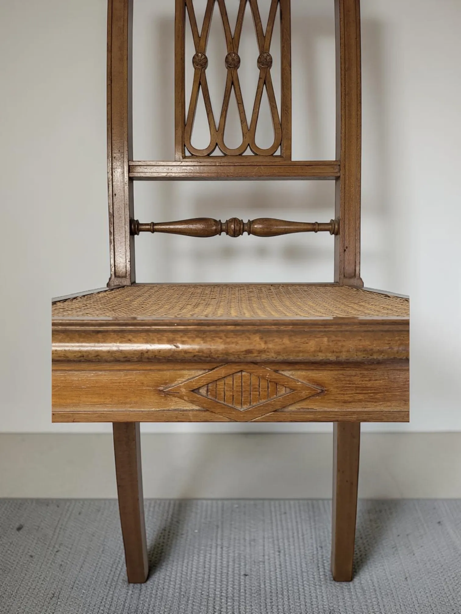 Caned chair Directoire / Louis XVI style
