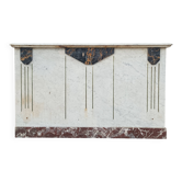 Central island shop bank in marble, Art Deco period