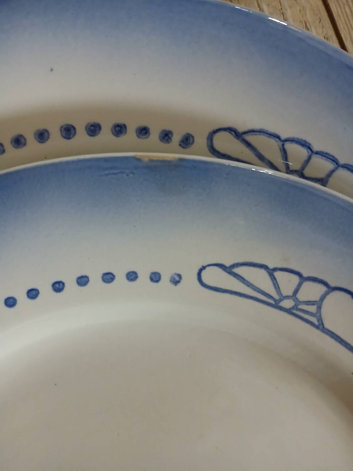 8 old Digoin and Sarreguemines dinner plates