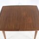 Table à manger rectangulaire extensible en teck - design néerlandais mid-century moderne