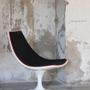 Space Age armchair lacquered fiber and fabrics 1970