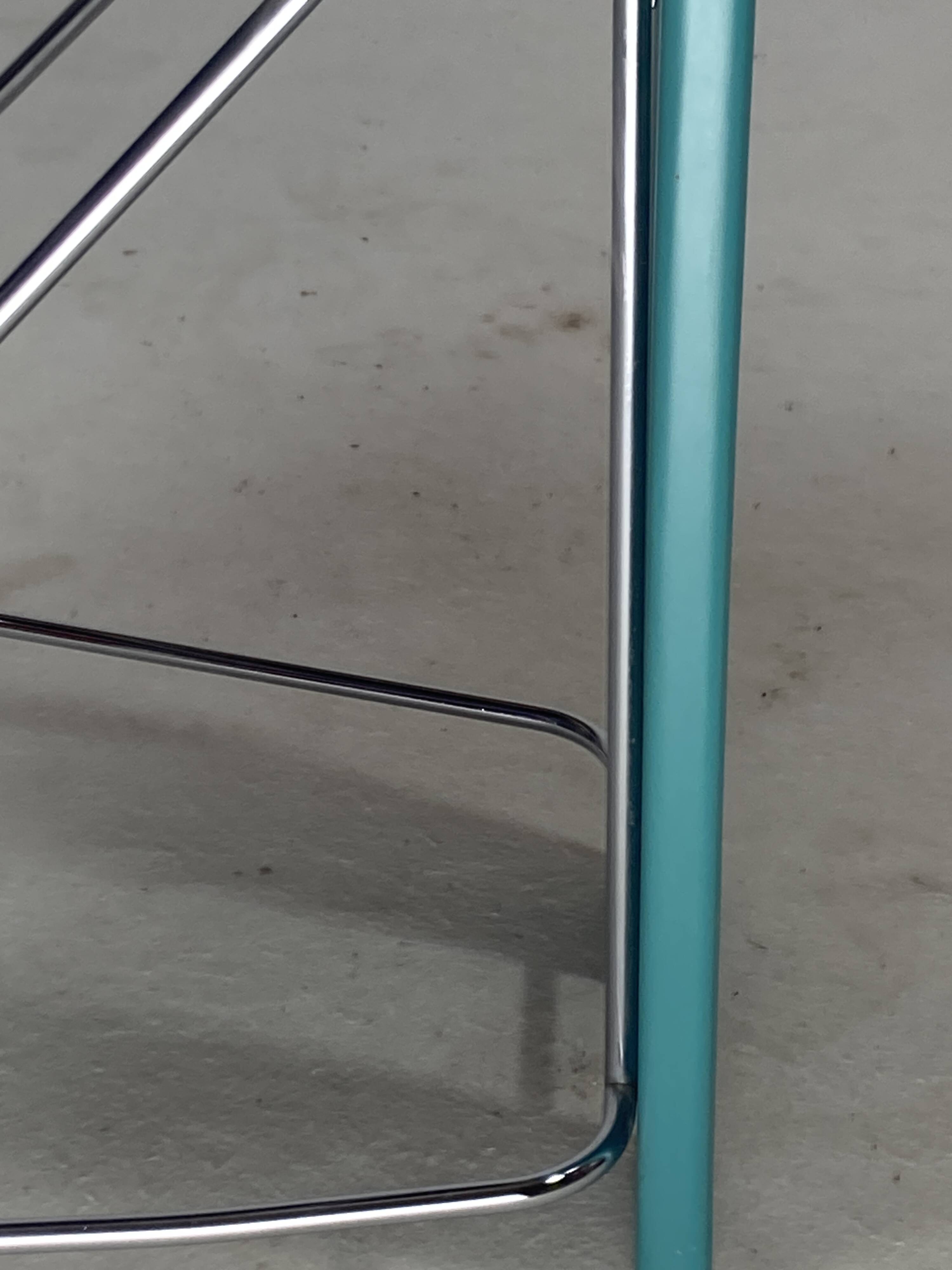 Set of 6 Memphis dining chairs in bouclé, 1980s