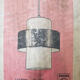Suspension Philips par Louis Kalff en opaline et metal. 1960