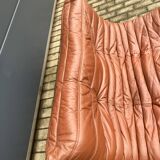 100% originele vintage Cognac lederen Togo Ligne Roset 2zit