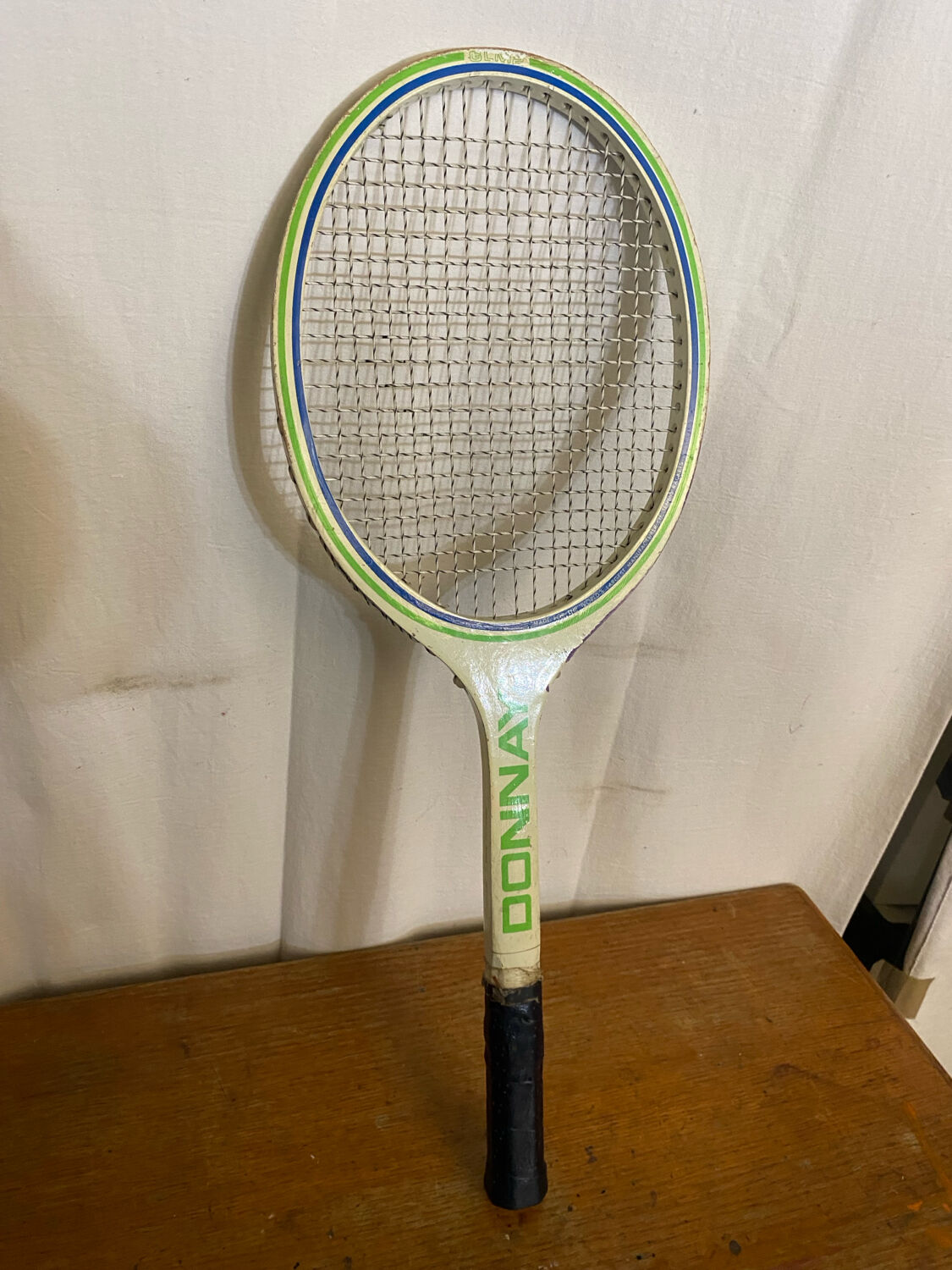 Raquette Ancienne Tennis DONNAY Junior Bois + Étui Vintage