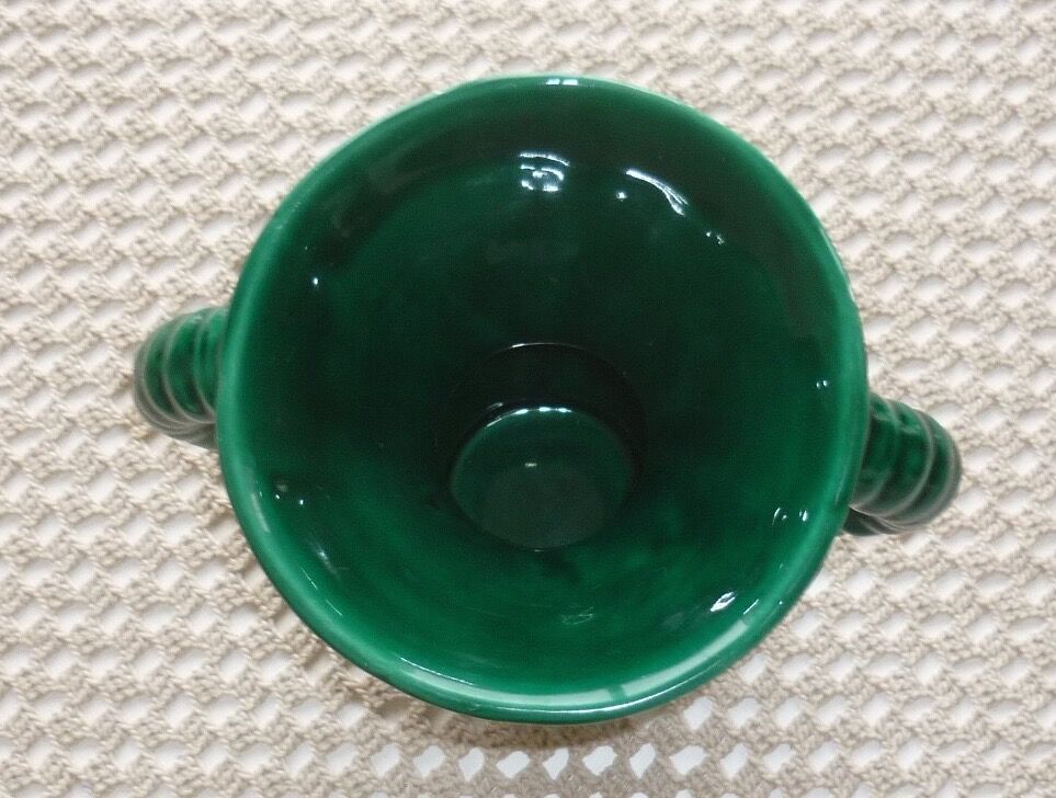 Green ceramic vase from the 1960s