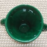 Green ceramic vase from the 1960s
