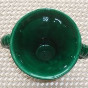 Vase en céramique vert des années 1960