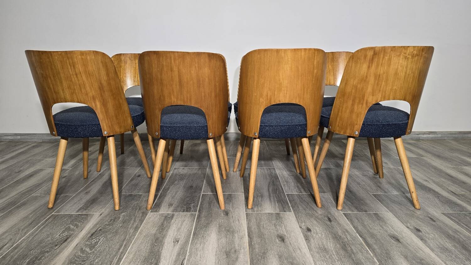 Dining Chairs by Oswald Haerdtl, 1950s, Set of 8