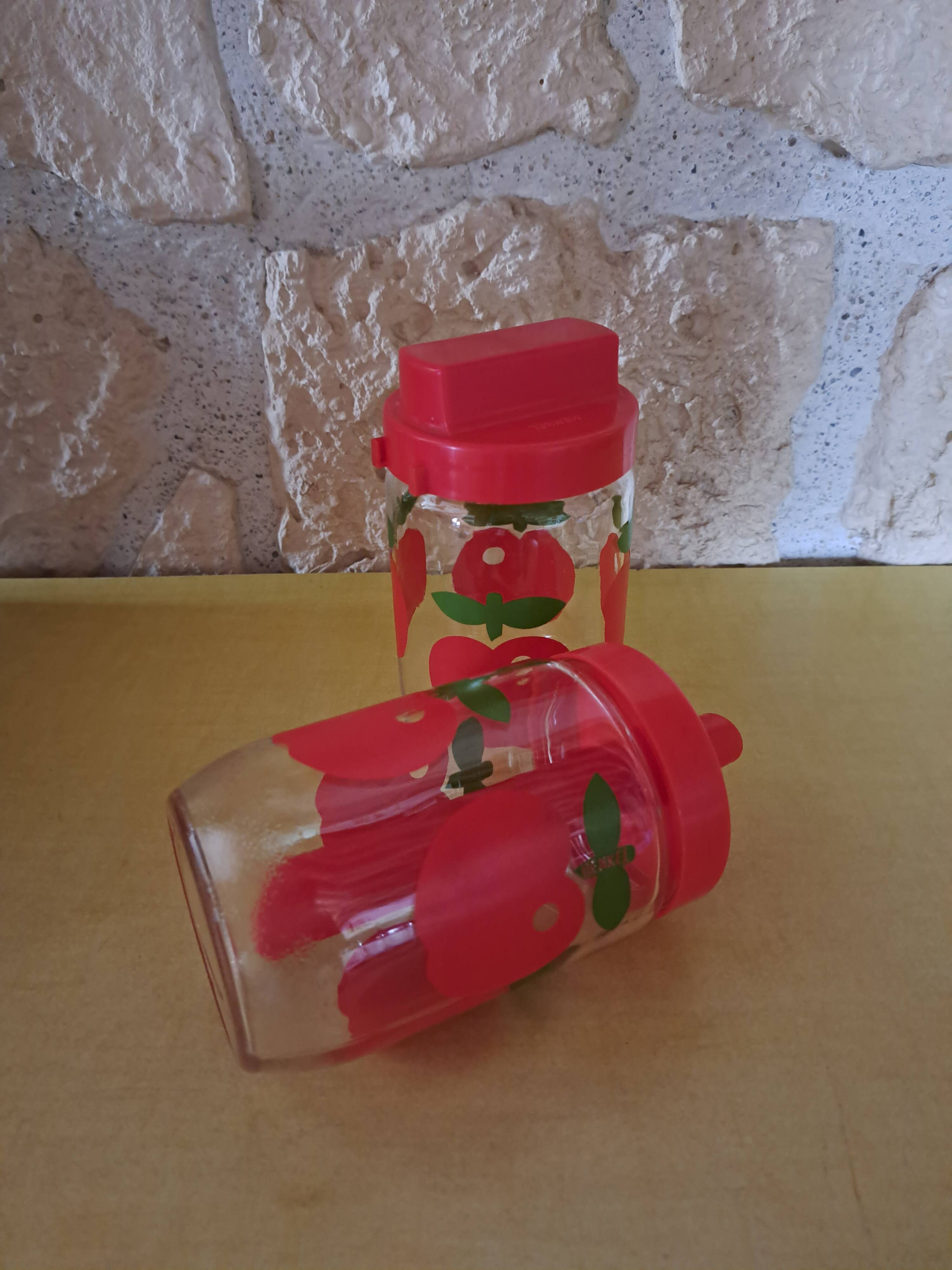 Pot et sucrier Henkel pommes vintage