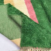 Custom green Moroccan rug 2.5/1.6