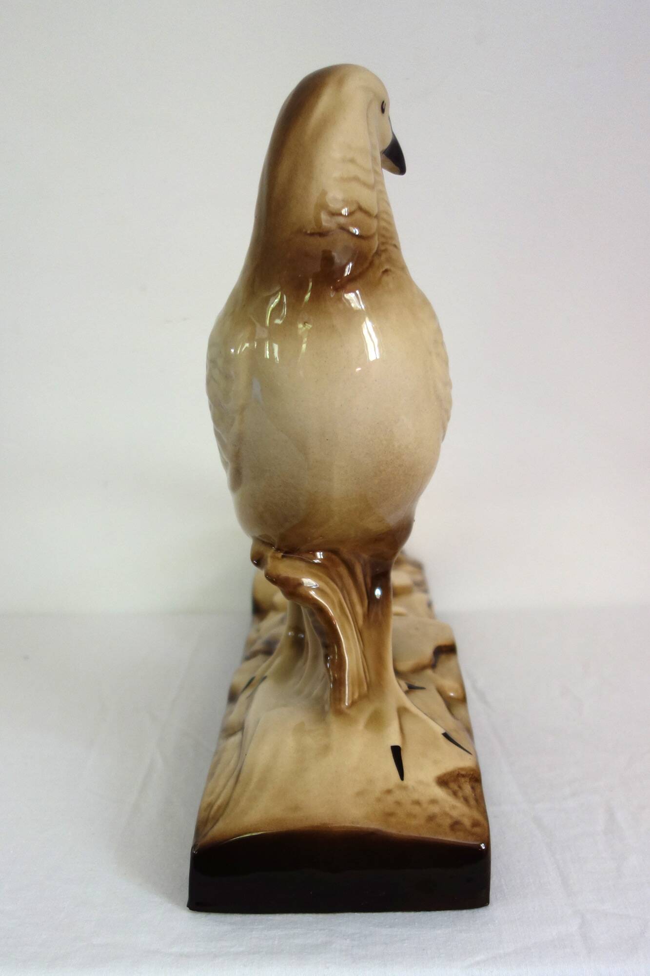 Art Deco ceramic pheasant sculpture by Sainte Radegonde