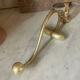 Pair of 19th century brass ball hooks