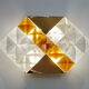 Pair of Albano Poli sconces for Poliarte glass and brass 1970