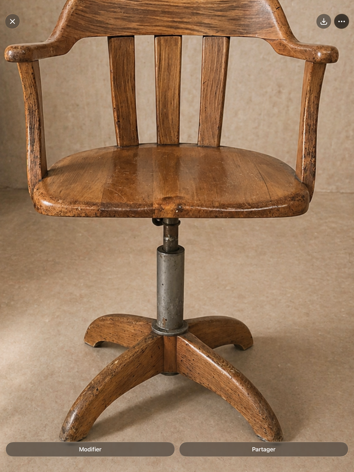American walnut armchair 1930