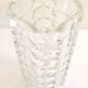 70's chiseled glass vase