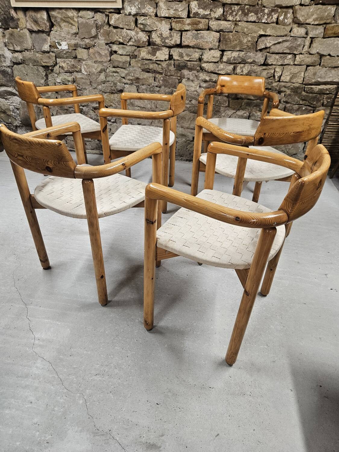 Lot of 6 Rainer Daumiller armchairs
