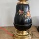 19th century ceramic lamp base, 2 m fabric cable