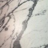 Marble and wicker dining table