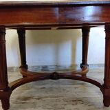 Table ovale en bois avec rallonges