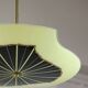Lustre vintage en verre de Murano et laiton, années 50