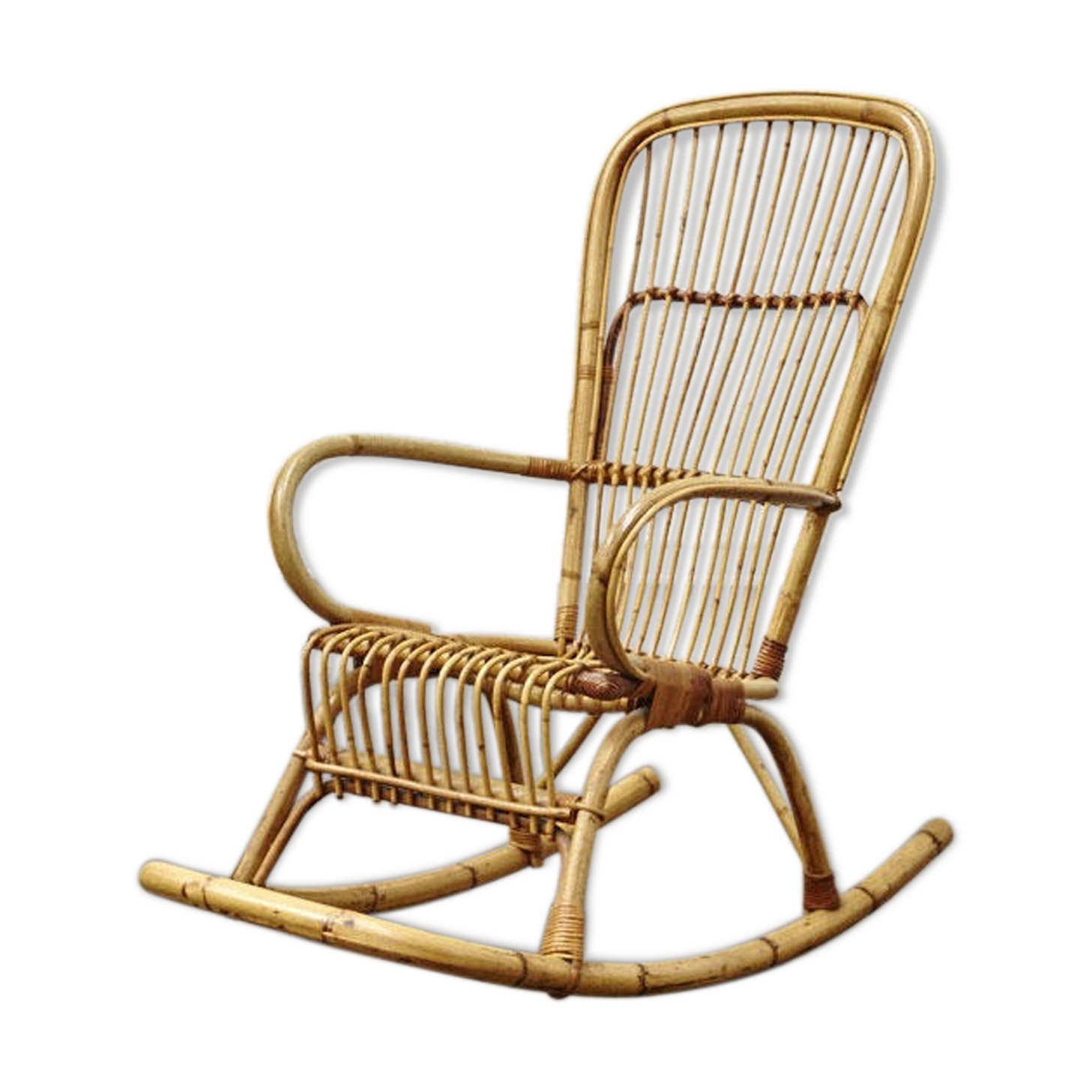 Rattan rocking chair