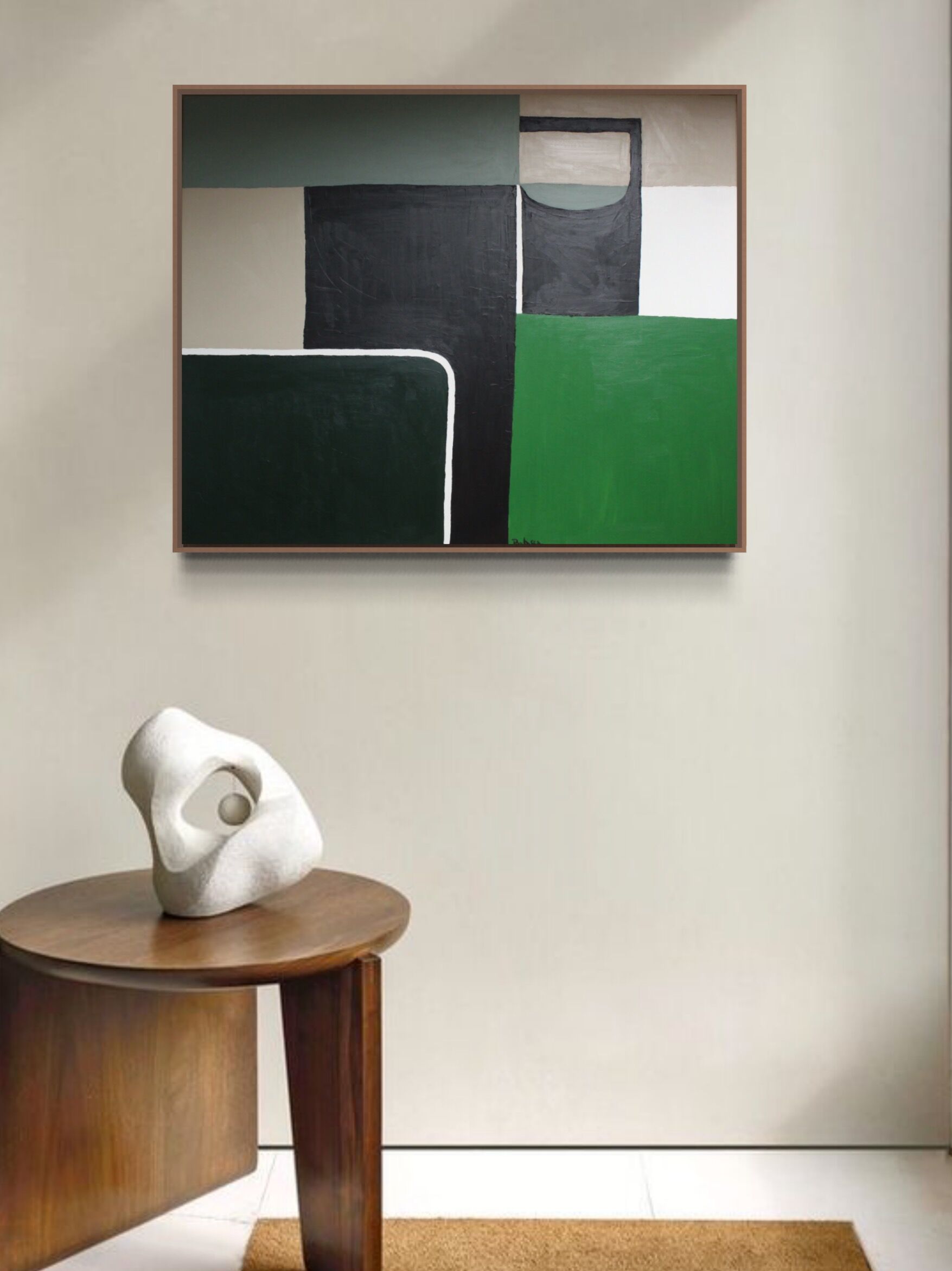 Abstrait géométrique vert no2