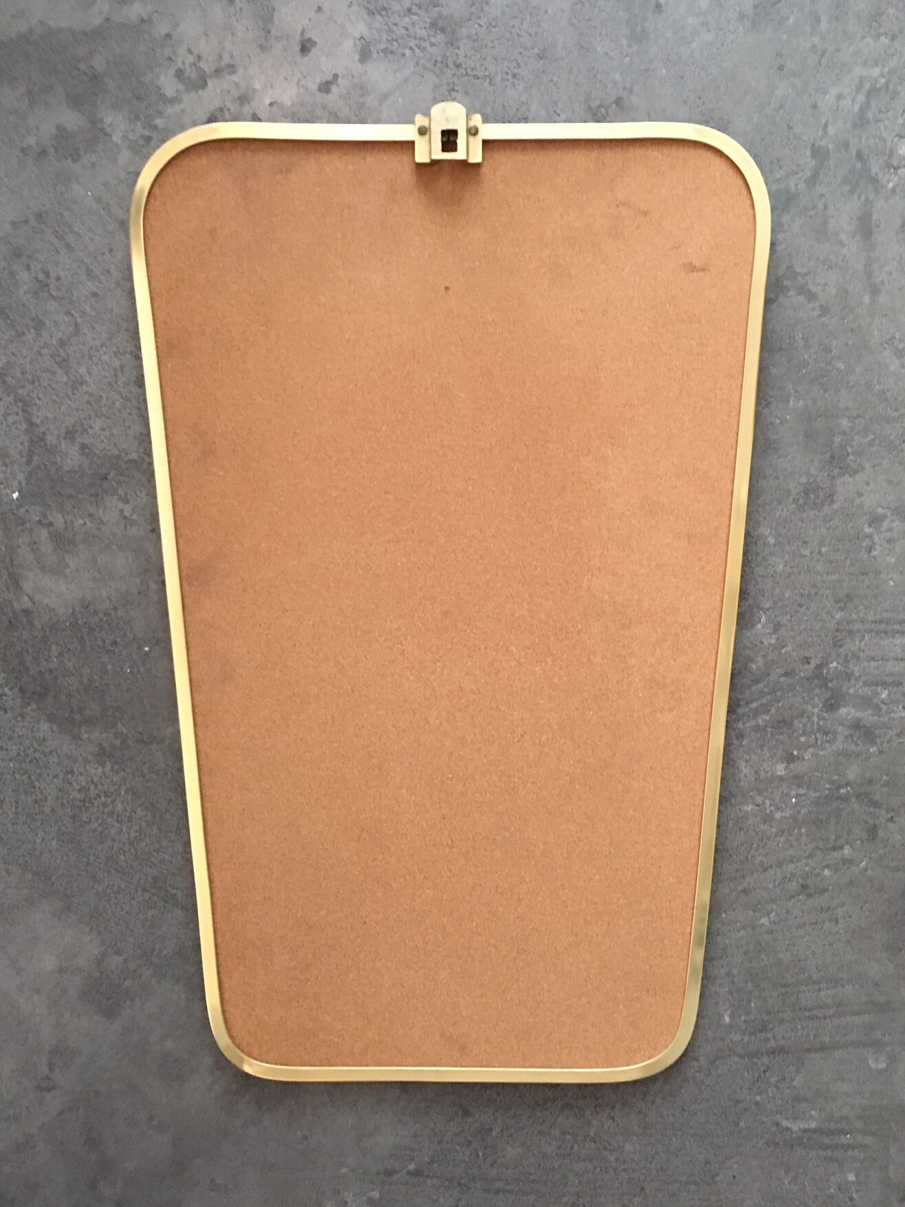 Mirror edge brass 52x34cm