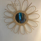 Rattan mirror