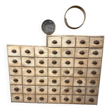 Magnificent wooden workshop cabinet.