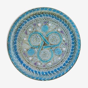 Decorative ceramic plate Danuta le Henaff