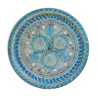 Decorative ceramic plate Danuta le Henaff